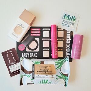 Sample bundle makeup Tarte Highlighter Glow Recipe Milk Loreal Set Kit